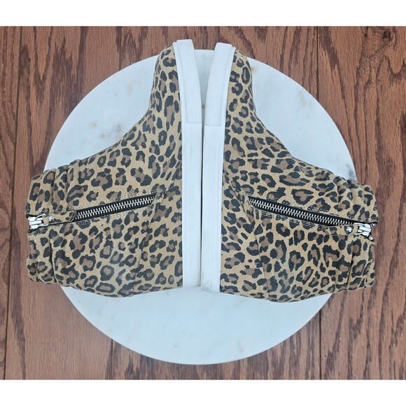 Linea Paolo Freida Platform Wedge Bootie In Suede Cheetah Print - Picture 5 of 7